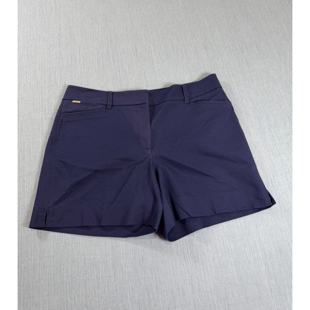 White House Black Market The 5" Short Womens 4 Navy Blue Excellent Tailored